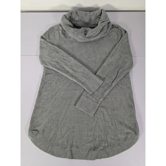 Barefoot Dreams Sweater Womens Small Gray Cowl Neck Cozy Chic Ultra Lite Soft - Picture 3 of 11